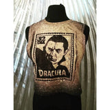 Dracula Bleached Burn-Out Crop Top