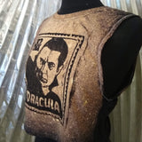 Dracula Bleached Burn-Out Crop Top