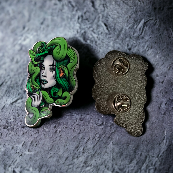 Medusa Enamel Pin