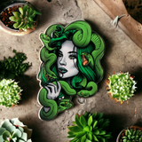 Medusa Enamel Necklace