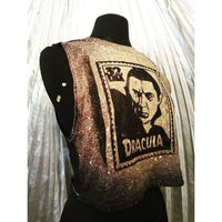 Dracula Bleached Burn-Out Crop Top