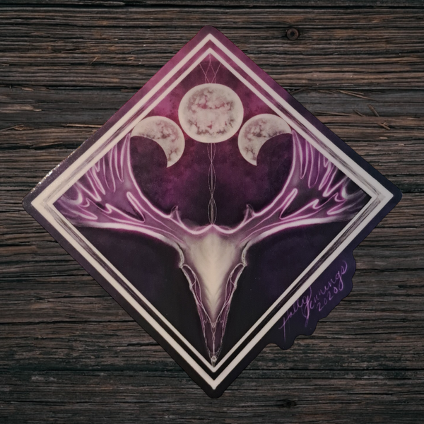 Triple Moon Moose (Sticker)