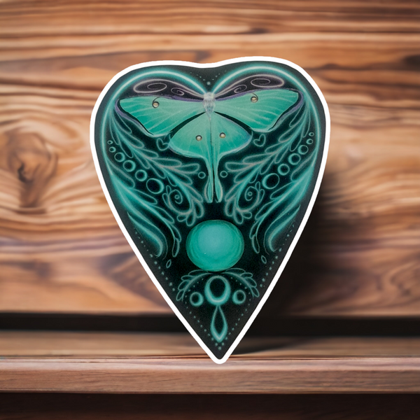 Luna Ouija Teal (Sticker)