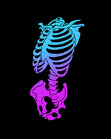 Retro Ribcage (Sticker)