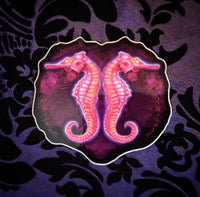 Twin Diaphonized Seahorses (Sticker)