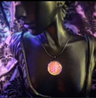 Fire Orange Holo Snakeskin (Pendants)