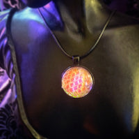 Fire Orange Holo Snakeskin (Pendants)