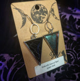 Real Spiderweb Silver tone (Earrings)