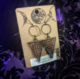 Snakeskin Shed Antique Brass(Earrings)