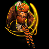 Sexy PumpkinHead lady 2 (Sticker)