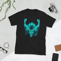 Moon Deer Teal Unisex T-Shirt