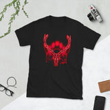 Moon Deer Red Unisex T-Shirt