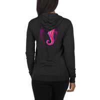 Seahorse Bubbles Unisex zip hoodie