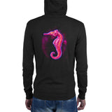 Seahorse Bubbles Unisex zip hoodie