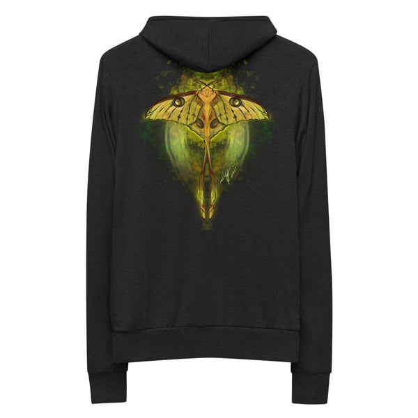Comet Moth Unisex zip hoodie