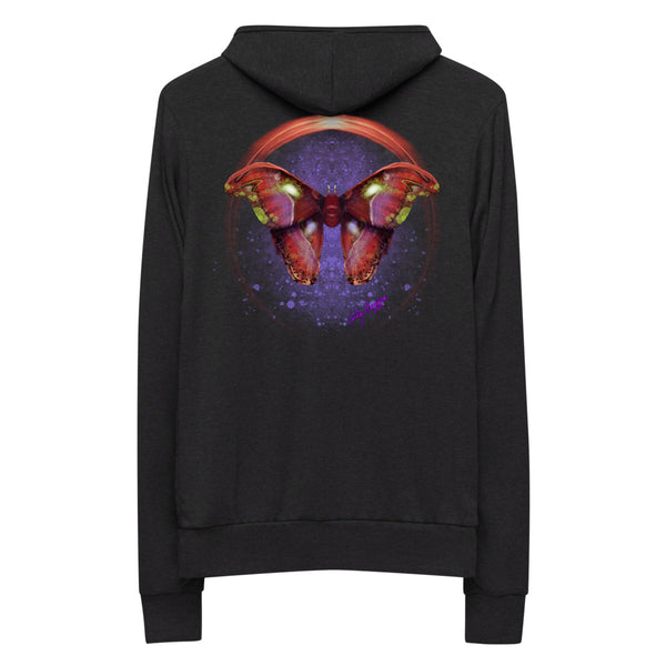 Atlas Moth Unisex zip hoodie
